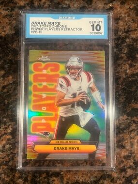 DrakeTopps Chrome Power Players Card PP-10 Gem Mint 10